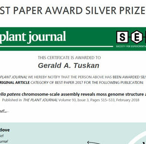 CBI authors received Silver Award from The Plant Journal featured image